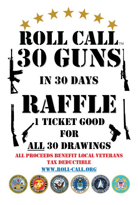 Roll Call Gun Raffle Poster