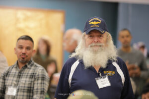 US Navy Vietnam Veteran Dan Broyles at Fort Worth Roll Call Luncheon, January 2022