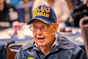 US Navy WWII Veteran Dub Varner Fort Worth Roll Call Lunch March 2022