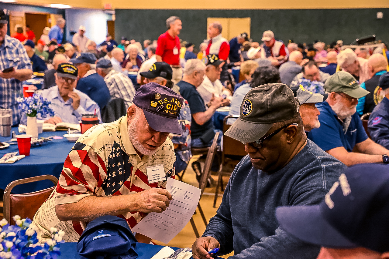 Veterans attend Roll Call Monthly Luncheon in Fort Worth Texas March 2022