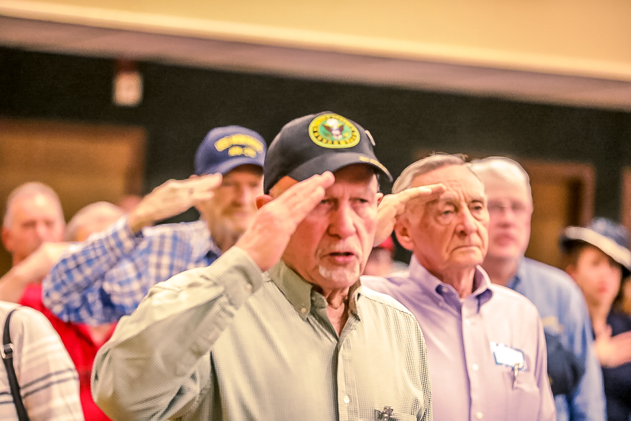 Veterans salute the Colors Fort Worth Roll Call Luncheon March 2022