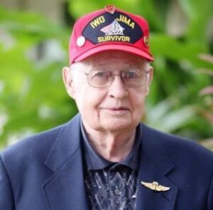 William Schott, WWII Veteran, USMC, Roll Call Fort Worth Texas