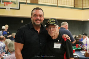 Iwo Jima Survivor Don Graves with Tim Klund Roll Call Luncheon Fort Worth June 2022