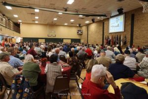 Roll Call Fort Worth Veterans listen to WWII B 17 Pilot John Luckadoo September 2022