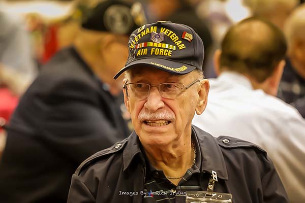 USAF Vietnam Veteran at Roll Call Luncheon Fort Worth Texas December 2022