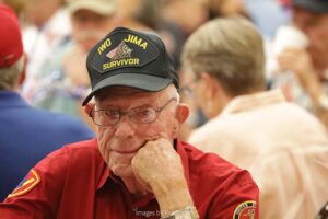 Roll Call Fort Worth Iwo Jima survivor Don Graves at luncheon June 2023