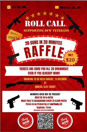 20 guns in 20 minutes raffle